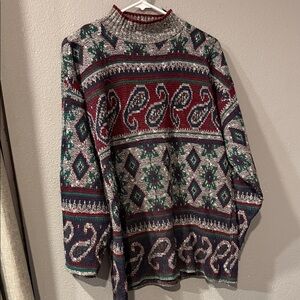 Men's Multicolor Patterned Sweater